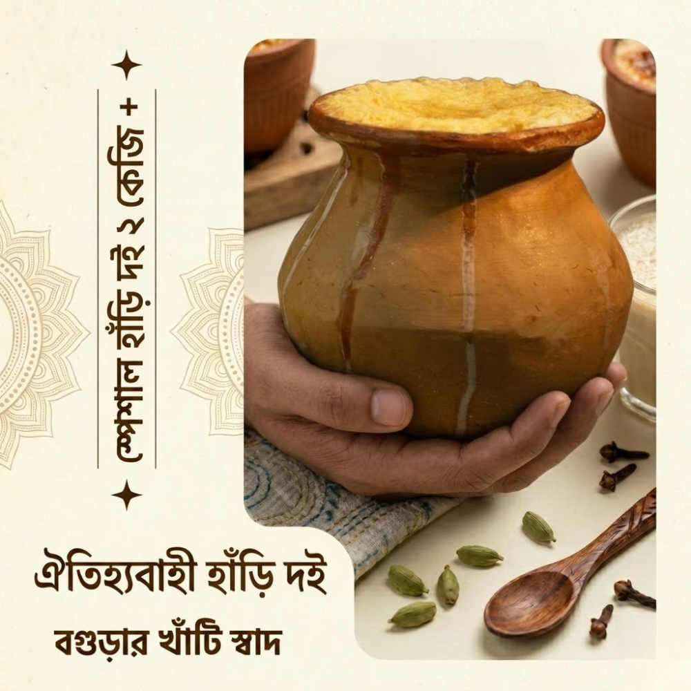 বগুড়ার স্পেশাল হাঁড়ি দই ২ কেজি