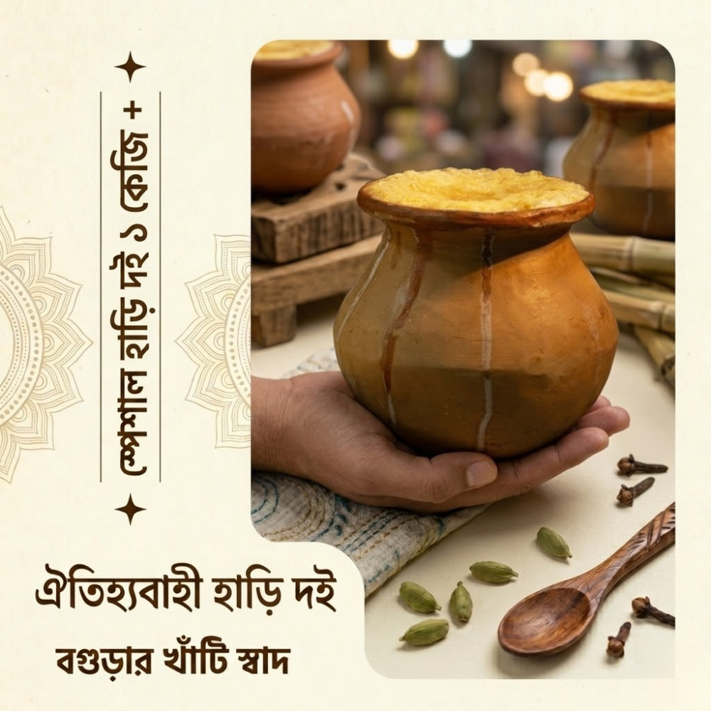 বগুড়ার স্পেশাল হাঁড়ি দই ১ কেজি
